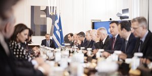 Στιγμιότυπο από την συνεδρίαση του υπουργικού συμβουλίου, 28 Απριλίου 2025