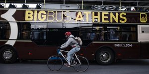 ποδηλατο διώροφο λεωφορειο