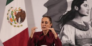 Η πρόεδρος του Μεξικού Κλαούντια Σεϊνμπάουμ