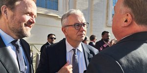 Ο Θεόδωρος Ρουσόπουλος στην κηδεία του Πάπα Φραγκίσκου 