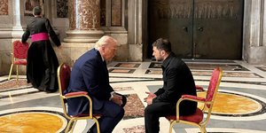 Τραμπ και Ζελένσκι στη Βασιλική του Αγίου Πέτρου