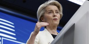 Η πρόεδρος της Κομισιόν, Ούρσουλα φον ντερ Λάιεν