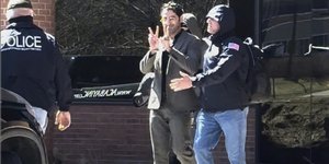 Η στιγμή της σύλληψης του Παλαιστίνιου φοιτητή Μοχσέν Μαντάουι