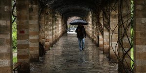 Κρύο και βροχή στον Εθνικό Κήπο