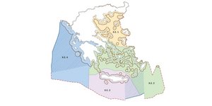 O χάρτης με τις θαλάσσιες ζώνες