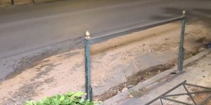 To σημείο όπου έγινε η μοιραία σύγκρουση της μηχανής με το ΙΧ στο Χαλάνδρι
