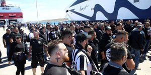 Οι οπαδοί του ΟΦΗ έφτασαν στο Λαύριο για τον τελικό του Κυπέλλου Ελλάδος