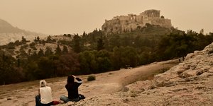 Αφρικανική σκόνη πάνω από την Ακρόπολη 