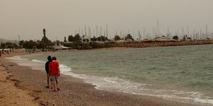 Αφρικανική σκόνη πάνω από την παραλία του Φλοίσβου