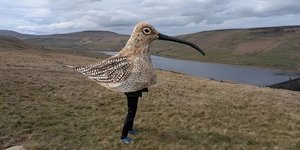 Ο 46χρονος Βρετανός Matt Trevelyan με το εντυπωσιακό του «κοστούμι»