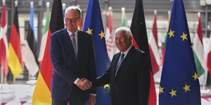 Συνάντηση Αντόνιο Κόστα και Φρίντριχ Μερτς στις Βρυξέλλες