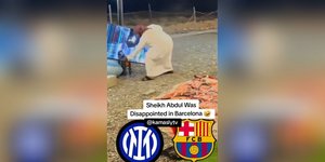 Οπαδός της Μπαρτσελόνα διαλύει με τούβλο την τηλεόραση, την στιγμή που η ομάδα του αποχαιρετά το Champion League