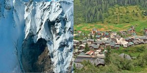 Κατολίσθηση βράχων απειλεί το χωριό Μπλάτεν στις ελβετικές Άλπεις 