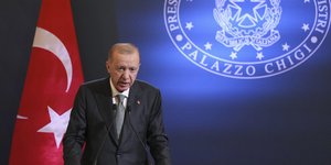 O Ρετζέπ Ταγίπ Ερντογάν σε ομιλία του
