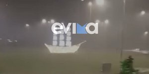 Δυνατό μπουρίνι στην Εύβοια