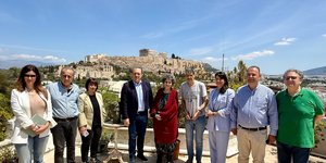 Σωκράτης Φάμελλος, Μαργαρίτα Θεοδωράκη, στο σπίτι του Μίκη Θεοδωράκη