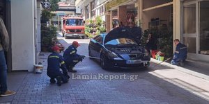 Οι προσπάθειες των πυροσβεστών να εντοπίσουν το φίδι