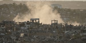 Βομβαρδισμένο τοπίο η Γάζα