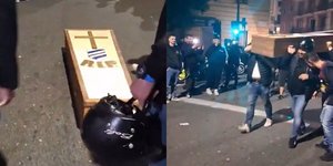 Με φέρετρα στους δρόμους οι οπαδοί της Τζένοα
