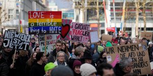 Από διαδήλωση κατά του Afd στη Γερμανία