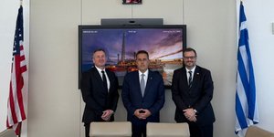 Παπασταύρου και Τσάφος στα κεντρικά γραφεία της ExxonMobil και της Cheniere Energy στο Τέξας