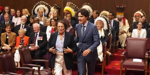 Ο Τζάστιν Τριντό με τη μητέρα του