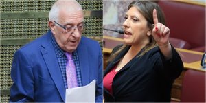 Ο πρόεδρος της Βουλής, Νικήτας Κακλαμάνης και η Ζωή Κωνσταντοπούλου