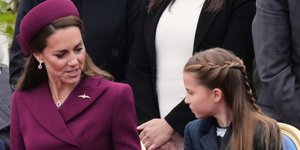 H Κέιτ Μίντλετον με την κόρη της πριγκίπισσα Σάρλοτ