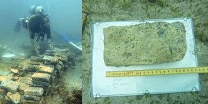 Δύτες προχώρησαν σε μια εντυπωσιακή ανακάλυψη στον Ατλαντικό χάρη σε κίτρινα τούβλα που βρέθηκαν στον πυθμένα