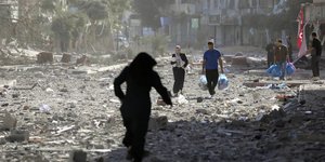 Καταστροφές από βομβαρδισμούς στη Λωρίδα της Γάζας