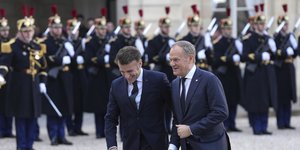 Εμανουέλ Μακρόν, Ντοναλντ Τουσκ 