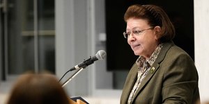Η υπουργός Πολιτισμού, Λίνα Μενδώνη
