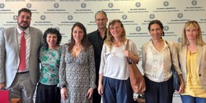 Η Δόμνα Μιχαηλίδου με την αντιπροσωπεία της Unicef