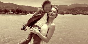 Η Μικαέλα Φωτιάδη με τον γιο της