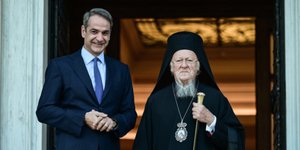 Συνάντηση Κ. Μητσοτάκη με τον Οικουμενικό Πατριάρχη