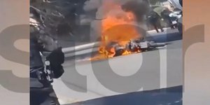 Φωτιά σε εν κινήσει μηχανή της ομάδας ΔΙΑΣ στο Νέο Ηράκλειο