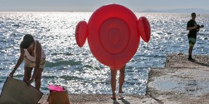 Φουσκωτό στη θάλασσα