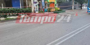 Το σημείο που ο 58χρονος χτυπήθηκε από μάρμαρο