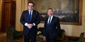 Κυριάκος Πιερρακάκης και Γιάννης Στουρνάρας 