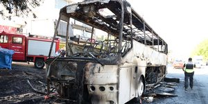 Κάηκε ολοσχερώς πούλμαν στο Χαϊδάρι 