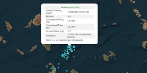 Σεισμός μεταξύ Σαντορίνης και Αμοργού