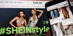 Οι σελίδες των ηλεκτρονικών καταστημάτων Shein και Temu στο διαδίκτυο