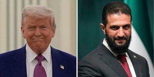 Οι πρόεδροι ΗΠΑ και Συρίας, Ντόναλντ Τραμπ και Αχμεντ αλ Σάρα