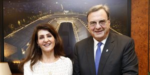 Ισίδωρος Κούβελος και Νία Βαρντάλος 