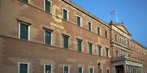 Greek Parliament building Genocide of Pontian Greeks