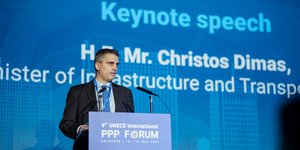 O Υπουργός Υποδομών και Μεταφορών, Χρίστος Δήμας