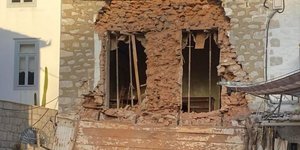 Κατάρρευση πρόσοψης στην Υδρα