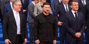 Κιρ Στάρμερ, Βολοντίμιρ Ζελένσκι, Εμανουέλ Μακρόν