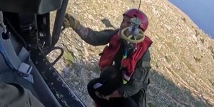 Επιχείρηση διάσωσης προσκυνητή με Super Puma στο Άγιο Όρος