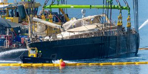 Το σκάφος «Bayesian», που βυθίστηκε ανοιχτά των ακτών της Σικελίας